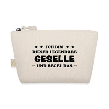 Geselle Lustiger Spruch Gesellenprüfung Geschenk - Bio-Täschchen - Natur - Vorne
