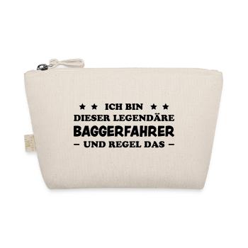 Baggerfahrer Lustiger Spruch Beruf Bagger Geschenk - Bio-Täschchen - Natur - Vorne