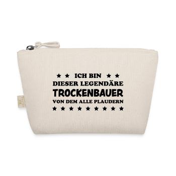 Trockenbauer Lustiger Spruch Handwerker Geschenk - Bio-Täschchen - Natur - Vorne