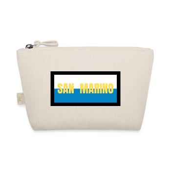 San Marino Flag Colors - Organic Pouch - nature - Front