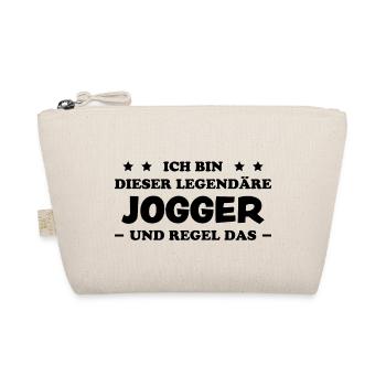 Jogger Laufen Lustiger Spruch Joggen Geschenk - Bio-Täschchen - Natur - Vorne