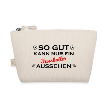 Fußball Soccer - Bio-Täschchen - Natur - Vorne