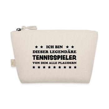 Tennis Lustiger Spruch Fun Tennisspieler Geschenk - Bio-Täschchen - Natur - Vorne