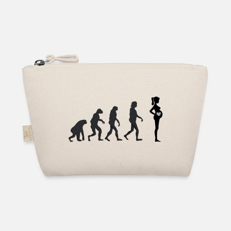 Pregnant - Human Evolution - Organic Pouch - nature