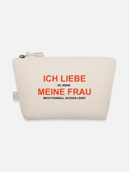 Cooles „Ich Liebe Meine Frau“ Design für Männer - Bio-Täschchen - Natur