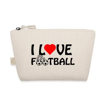 Fußball Soccer - Bio-Täschchen - Natur - Vorne