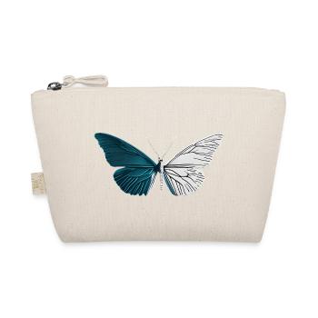 Minimalist Butterfly - Organic Pouch - nature - Front