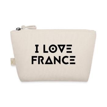 I LOVE FRANCE - Organic Pouch - nature - Front