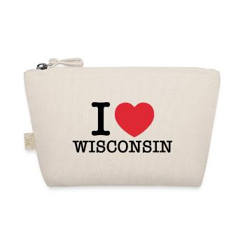 Ich liebe Wisconsin | Wisconsin | I Herz Wisconsin - Bio-Täschchen - Natur - Vorne