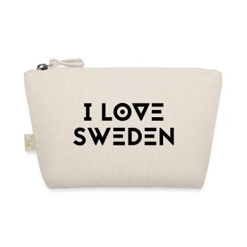 I LOVE SWEDEN - Bio-Täschchen - Natur - Vorne