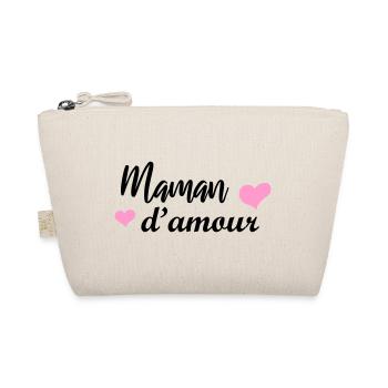 Maman d'amour, cadeau fête des mèress - Trousse biologique - nature - Devant