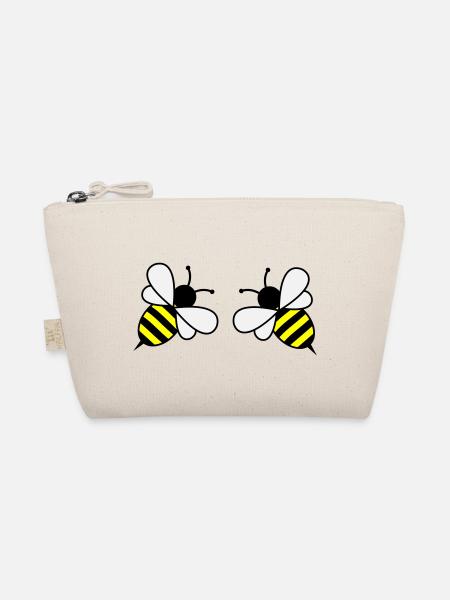 bees - Bio-Täschchen - Natur - Vorne