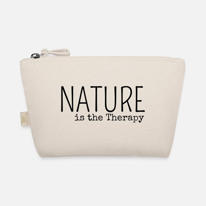NATURE is The Therapy - Bio-Täschchen - Natur