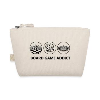 Boardgame Chess Backgammon Game Night - Organic Pouch - nature - Front