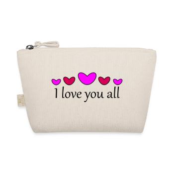 Je vous aime tous - Trousse biologique - nature - Devant