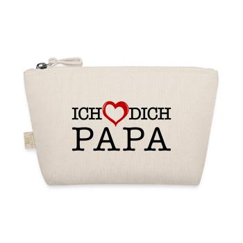 Ich liebe dich Papa - Bio-Täschchen - Natur - Vorne