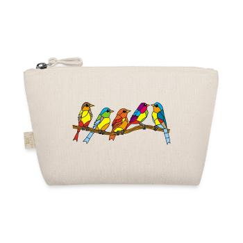 Vögel und Farben - Bio-Täschchen - Natur - Vorne