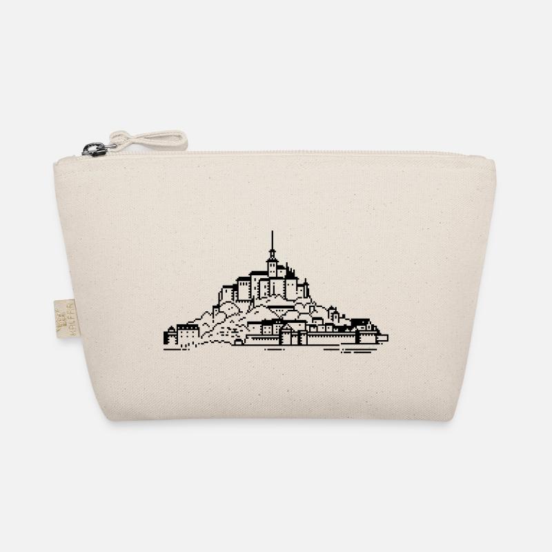1bit Pixel Mont Saint Michel - Organic Pouch - nature