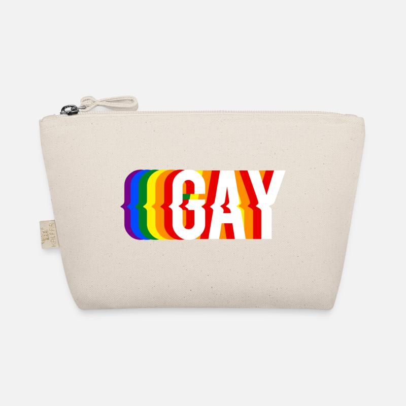 GAY SLOGAN LGBTQ+ PRIDE - Bio-Täschchen - Natur