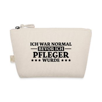 Pfleger Spruch Pflegekraft Lustig Pfleger Geschenk - Bio-Täschchen - Natur - Vorne
