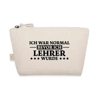 Lehrer Spruch Unterricht Lustiges Lehrer Geschenk - Bio-Täschchen - Natur - Vorne