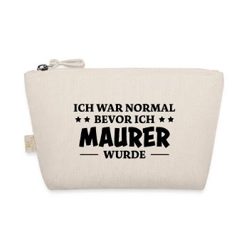 Maurer Spruch Baustelle Lustiges Maurer Geschenk - Bio-Täschchen - Natur - Vorne