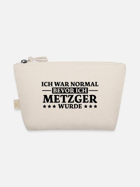 Metzger Spruch Fleischer Lustiges Metzger Geschenk - Bio-Täschchen - Natur - Vorne