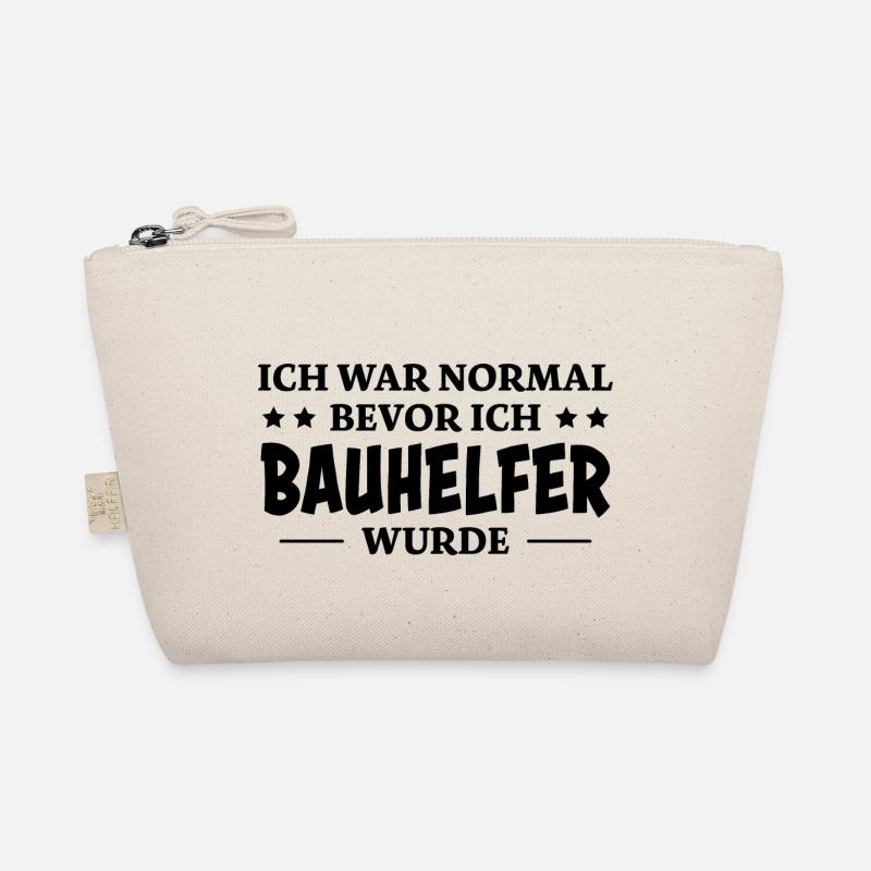 Bauhelfer Spruch Beruf Lustiges Bauhelfer Geschenk Bio-Täschchen