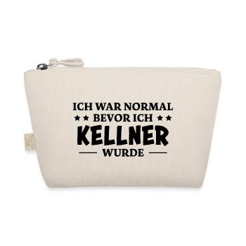 Kellner Spruch Restaurant Lustige Kellner Geschenk - Bio-Täschchen - Natur - Vorne