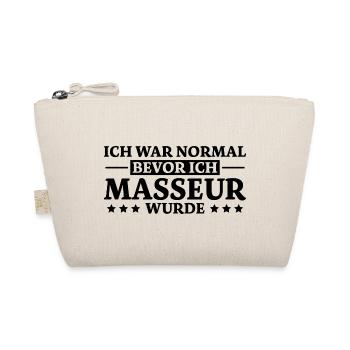 Masseur Lustiger Spruch Massage Masseur Geschenk - Bio-Täschchen - Natur - Vorne