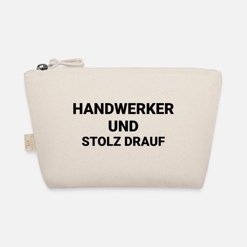 Handwerker Handyman Handwerk Werkzeug Baustelle - Bio-Täschchen - Natur