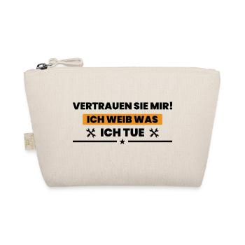 Handwerker Handyman Handwerk Werkzeug Baustelle - Bio-Täschchen - Natur - Vorne