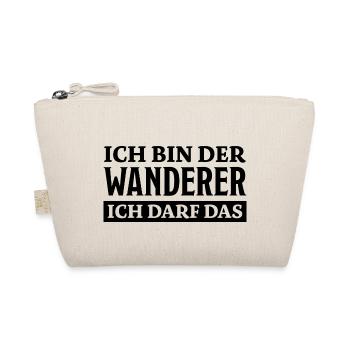 Wanderer Spruch Outdoor Lustiges Wandern Geschenk - Bio-Täschchen - Natur - Vorne