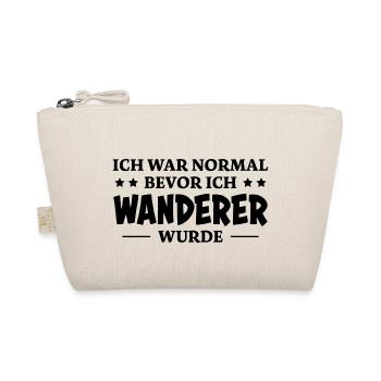 Wanderer Spruch Outdoor Lustiges Wandern Geschenk - Bio-Täschchen - Natur - Vorne