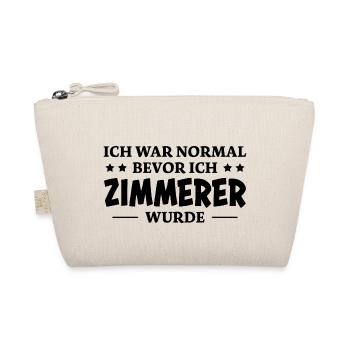 Zimmerer Spruch Zimmermann Witz Zimmerer Geschenk - Bio-Täschchen - Natur - Vorne
