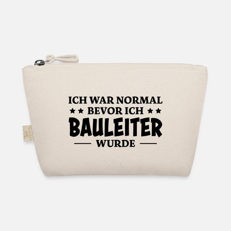 Bauleiter Spruch Baustelle Fun Bauleiter Geschenk Bio-Täschchen