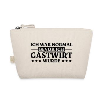 Gastwirt Spruch Kneipe Wirt Fun Gastwirt Geschenk - Bio-Täschchen - Natur - Vorne