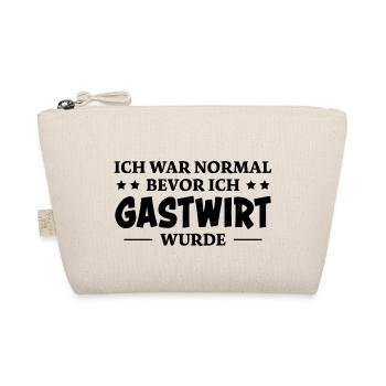 Gastwirt Spruch Kneipe Wirt Fun Gastwirt Geschenk - Bio-Täschchen - Natur - Vorne