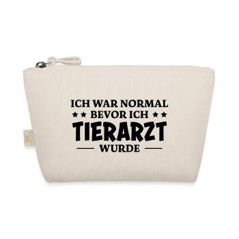 Tierarzt Spruch Beruf Lustiges Tierarzt Geschenk - Bio-Täschchen - Natur - Vorne