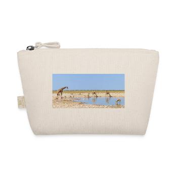 Landscape at the Cubango river with giraffe - Organic Pouch - nature - Front