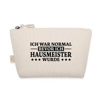 Hausmeister Spruch Lustiges Hausmeister Geschenk - Bio-Täschchen - Natur - Vorne
