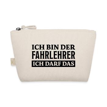 Fahrlehrer Spruch Lustige Fahrschullehrer Geschenk - Bio-Täschchen - Natur - Vorne