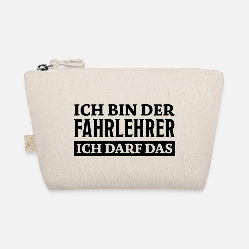 Fahrlehrer Spruch Lustige Fahrschullehrer Geschenk - Bio-Täschchen - Natur