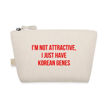 I'm not attractive, I'm Korean - Organic Pouch - nature - Front