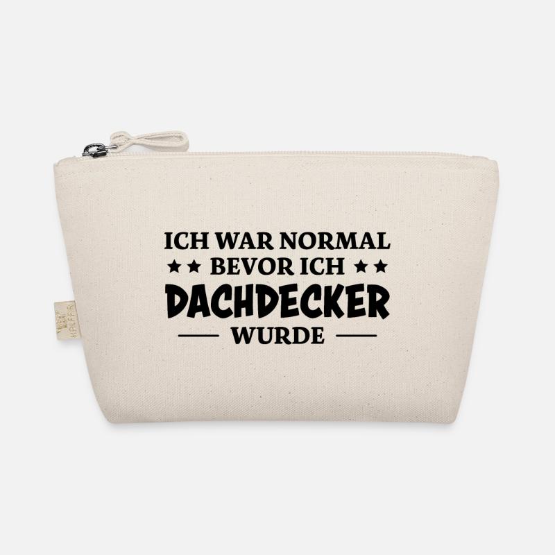 Dachdecker Spruch Lustiges Dachdecker Geschenk - Bio-Täschchen - Natur