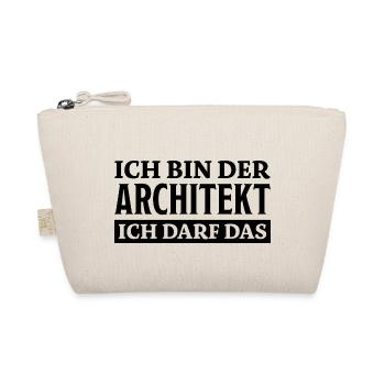 Architekt Spruch Architektur Architekt Geschenk - Bio-Täschchen - Natur - Vorne