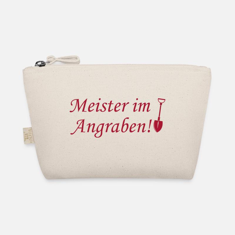 Meister im Angraben - Bio-Täschchen - Natur