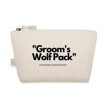 Groom´s Wolf Pack Junggesellenabschied - Bio-Täschchen - Natur - Vorne