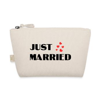 ICH HABE GERADE GEHEIRATET. Junggesellinnenabschied. HEILIGER VALENTINSTAG. PAAR. LIEBE - Bio-Täschchen - Natur - Vorne