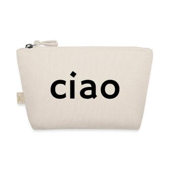 Ciao – Classic Italian Greeting Design - Organic Pouch - nature - Front